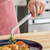Mercer Culinary M35131 9 3/8" Curved Precision / Plating Tongs