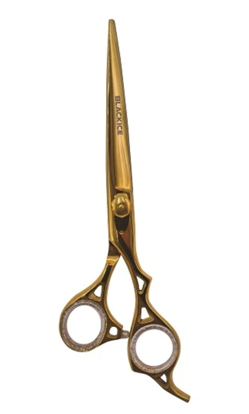 Black Ice Stylish Off Set Grip Gold 7.5" Shear
