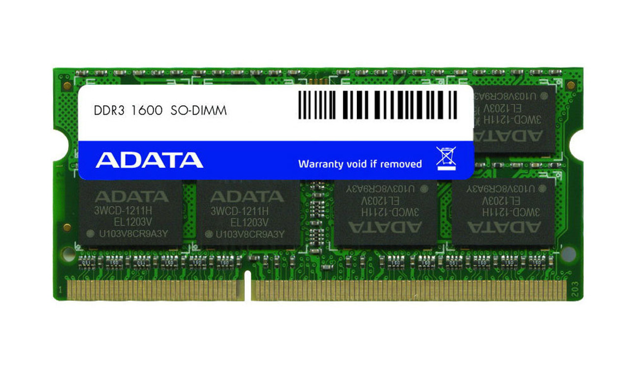 ADATA Premier Pro 8GB 1600MHz DDR3 PC3-12800 non-ECC Unbuffered SoDimm OEM  Memory AM1L16BC8R2-B1QS