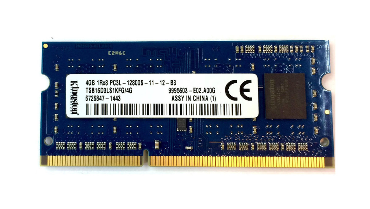 Kingston 4GB 1600MHz DDR3 PC3-12800 non-ECC Unbuffered SoDimm 1.35V OEM  Memory TSB16D3LS1KFG/4G