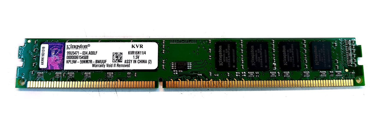 Kingston KVR16N11/4 4GB DDR3 1600MHz Desktop Memory