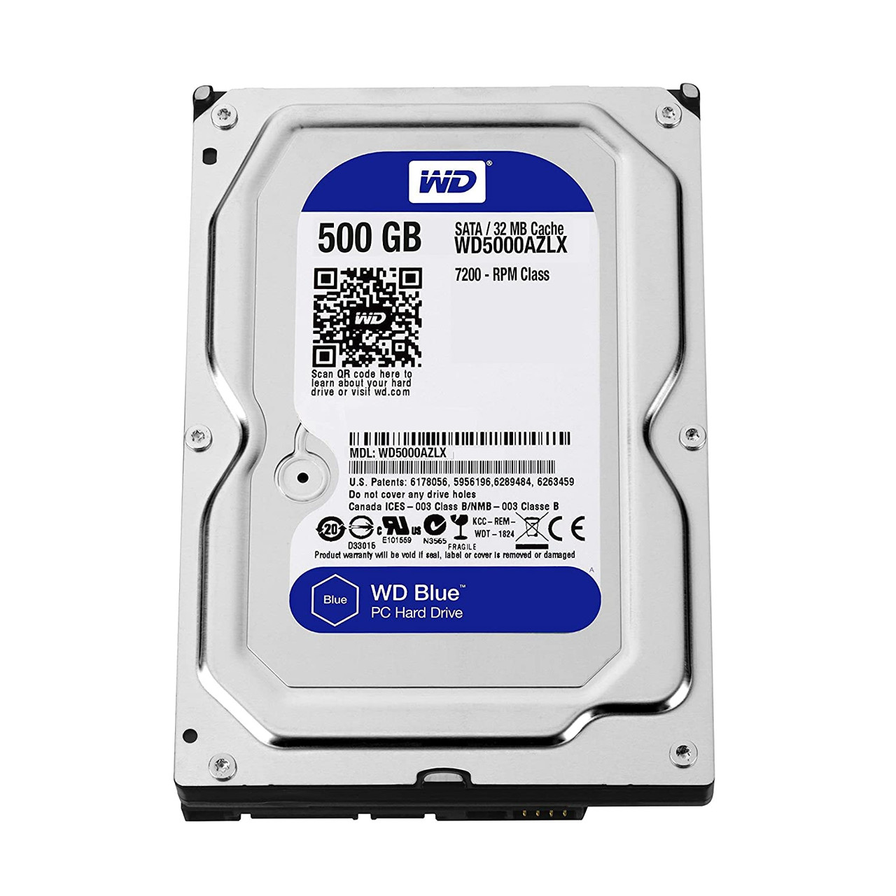 WD Blue 500GB 7200RPM SATA 6Gbps 3.5-inch Desktop Hard Drive