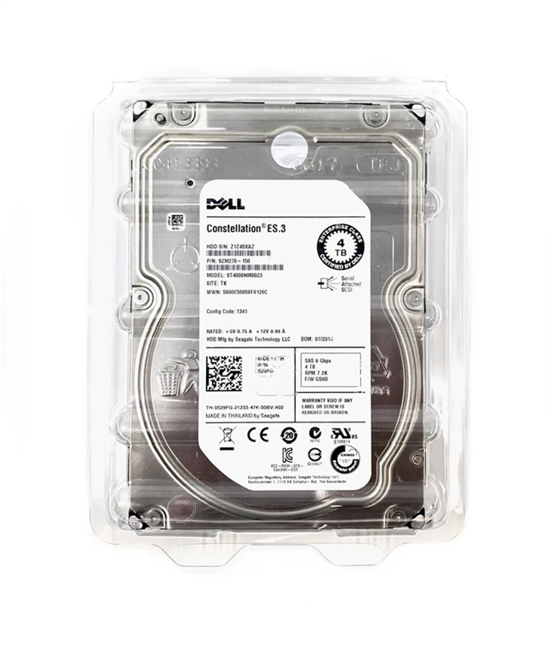 Dell 4TB 7200 SATA III 3.5-inch LFF OEM Desktop Hard Drive N36YX WD PN  WD4000FYYX