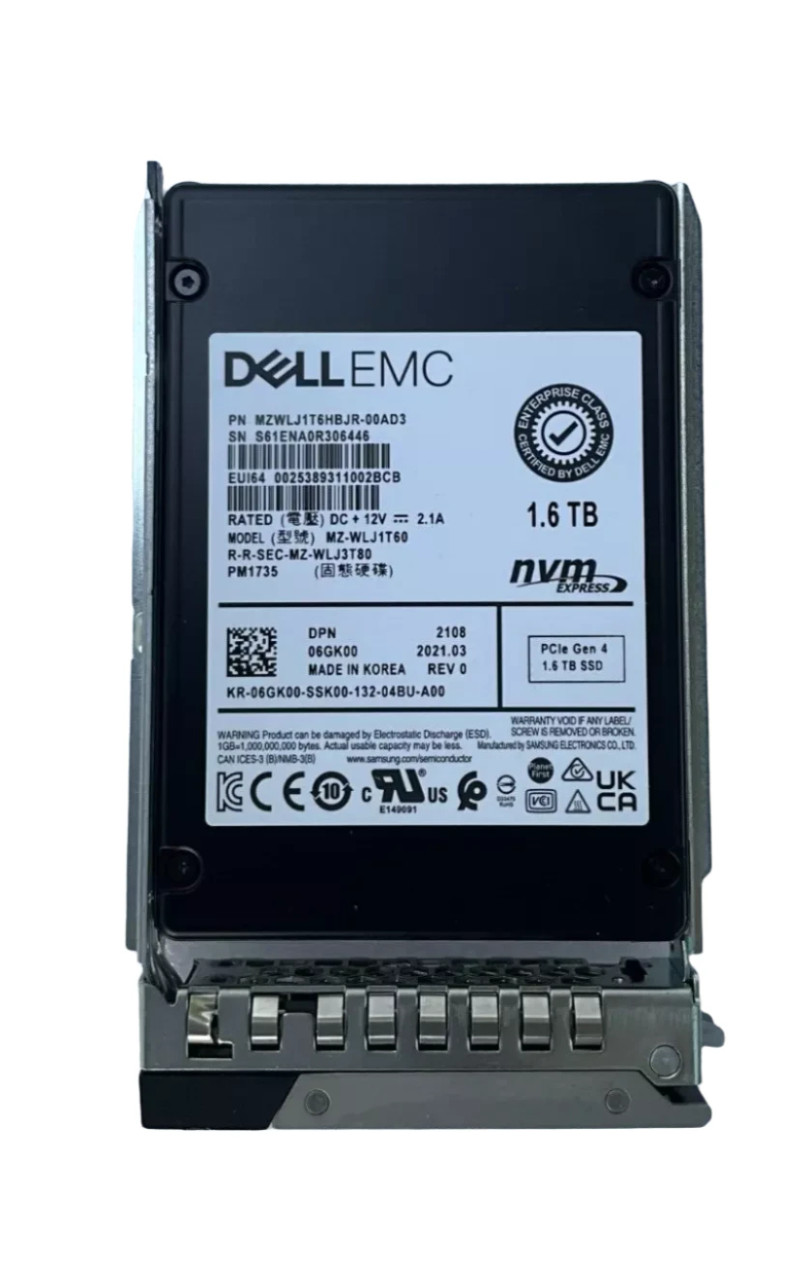 Dell TLC Mix Use NVMe SSD PM1735 Gen4 (6GK00) - Main Image