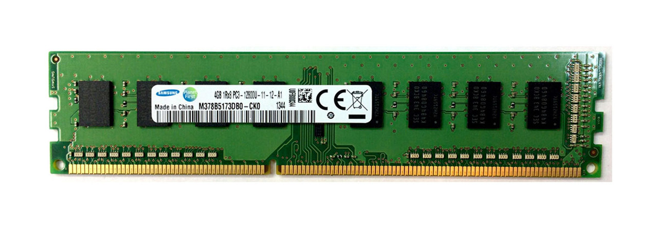 Samsung 4GB DDR3 1600MHz PC3-12800 CL11 240-Pin DIMM Single Desktop Rank  Memory Module M378B5173DB0-CK0