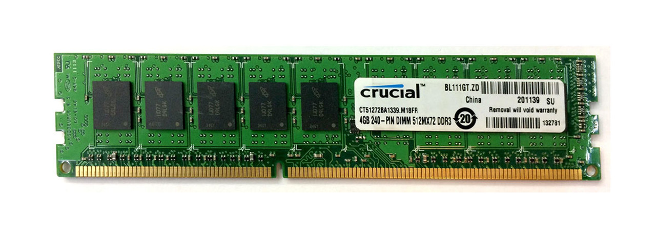 New Crucial 4gb Pc3 Ddr3 1333mhz Ecc Unbuffered Cl9 Memory Ctba1339 Server Memory Ram Computers Tablets Networking