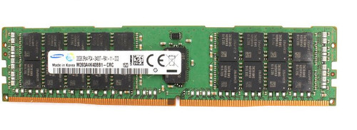 Samsung 32GB DDR4 2400MHz PC4-19200 288-Pin ECC Registered 1.2V DIMM OEM Server Memory M393A4K40BB1-CRC