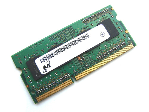 Micron 4GB 1333MHz DDR3 PC3-10600 non-ECC Unbuffered SoDIMM Rank1 OEM Memory MT8KTF51264HZ-1G4E1