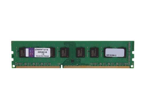 Kingston 8GB DDR3 1600MHz PC3-12800 240-Pin DIMM non-ECC Unbuffered Dual Rank Desktop Memory KVR16N11/8