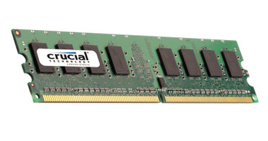 Crucial 2GB Kit (2 x 1GB) PC2-6400 DDR2-800MHz non-ECC Unbuffered