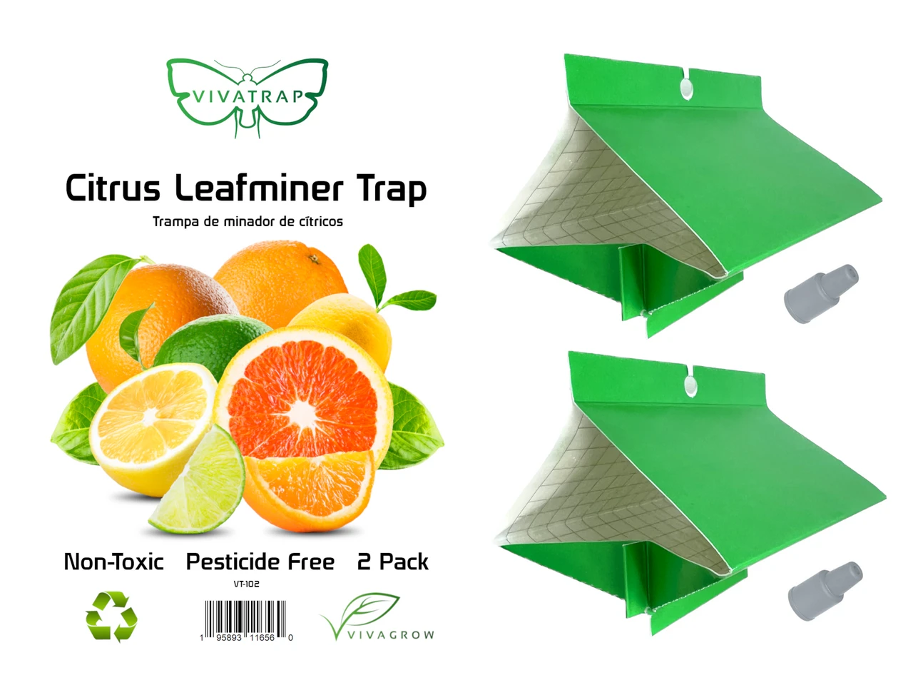 VivaTrap! VT-102 Citrus Leafminer Trap & Pheromone Lure 2 Pack 195893116560
