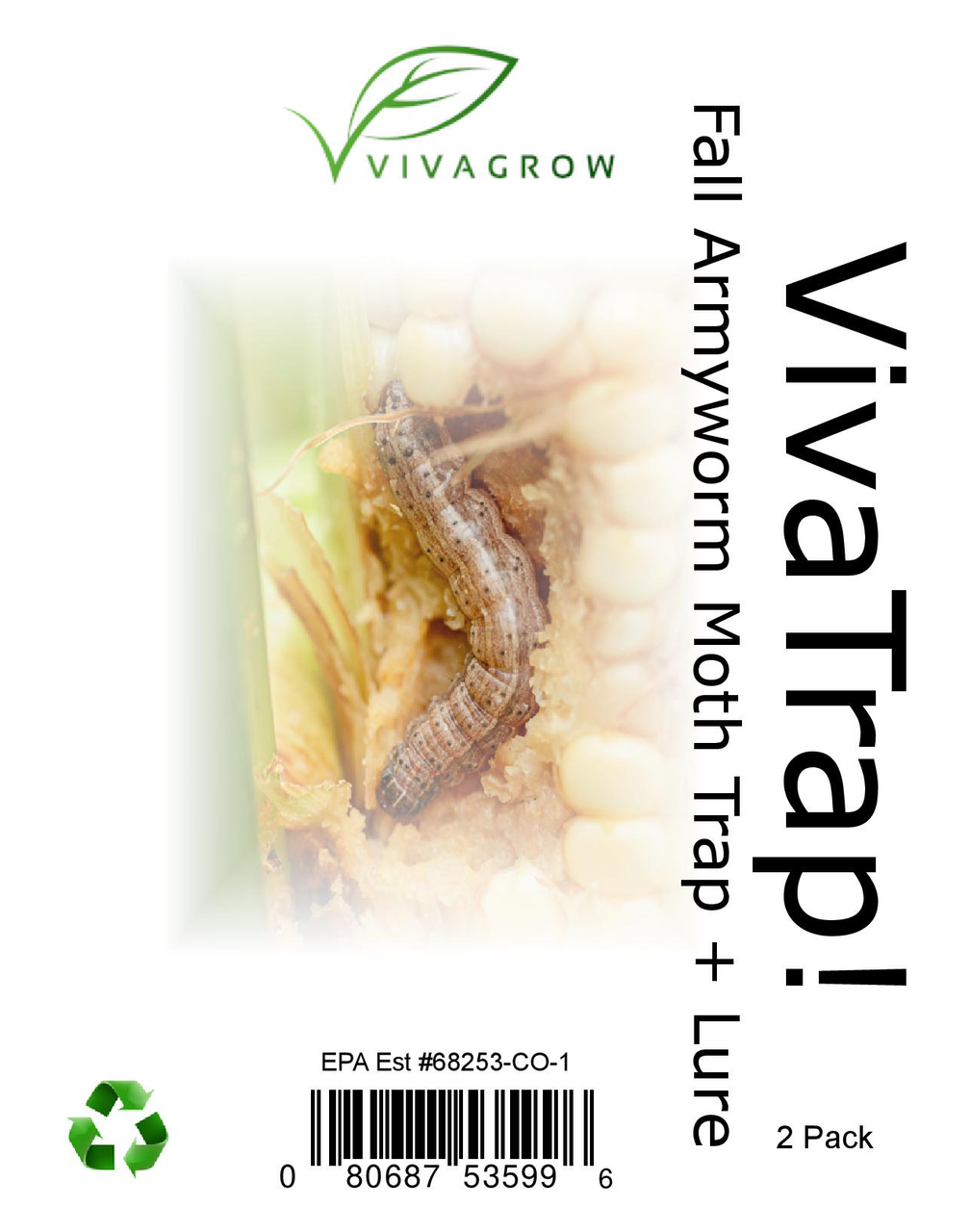 VivaTrap! Fall Armyworm Moth Trap & Lure  (2 Pack)