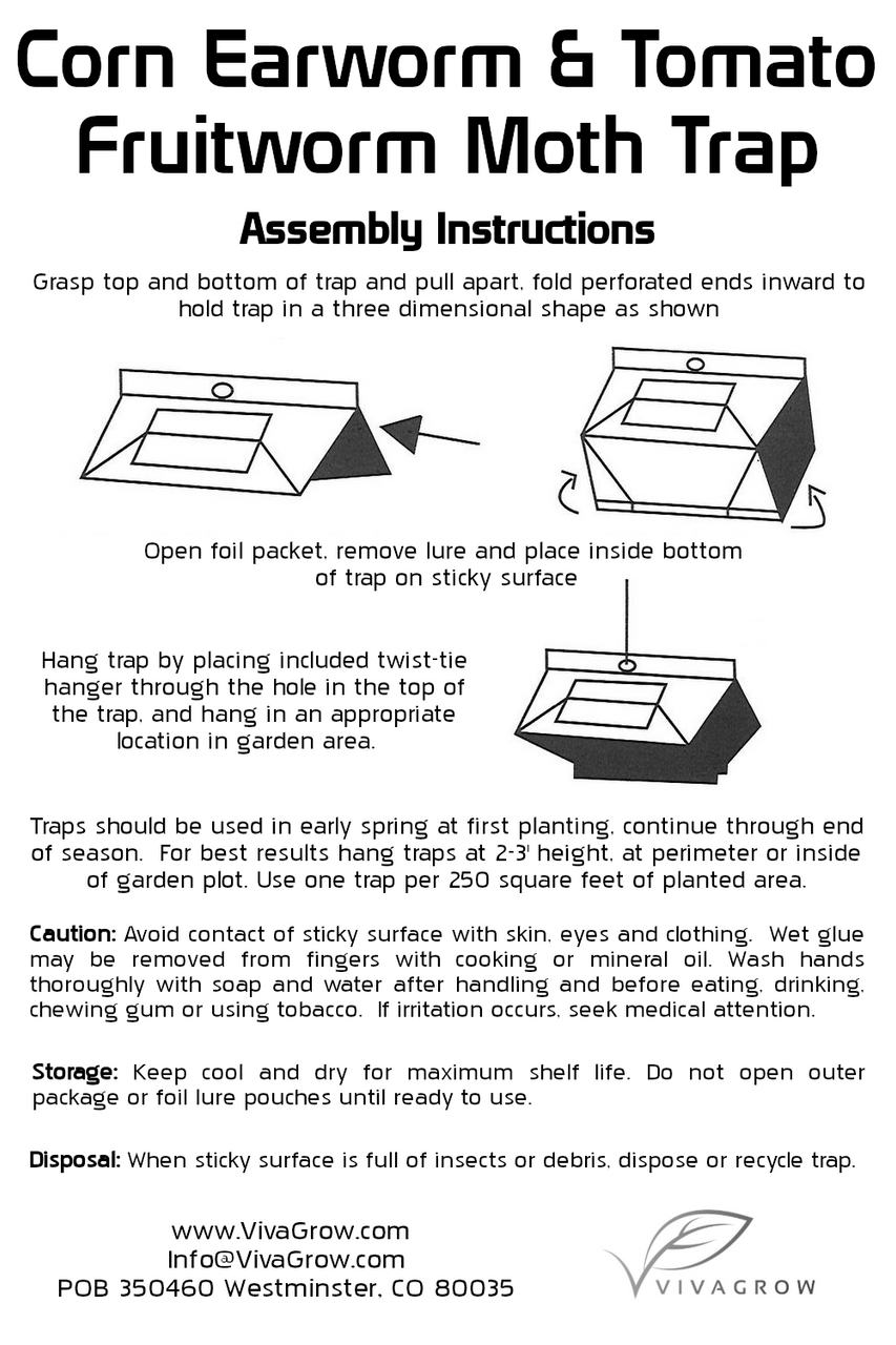 VivaTrap! Corn Earworm Moth Trap & Lure (2 pack) at