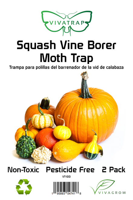 VivaTrap! VT-100 Squash Vine Borer Trap & Pheromone Lure 2 Pack 195893547418