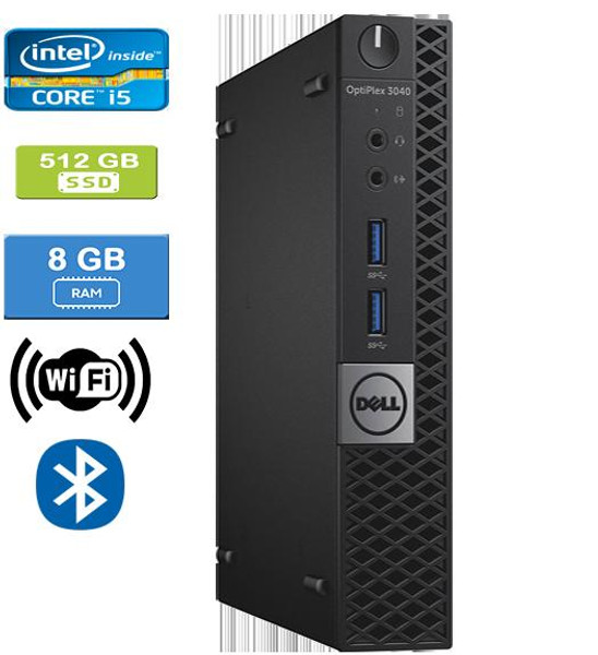 DELL 3040 MICRO (103999) Intel Core i5-6500T 8GB 512GB SSD Win 10 Pro