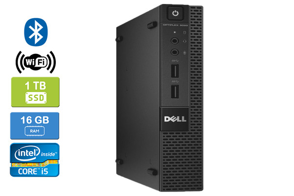 DELL 9020 MICRO (100080) Intel Core i5-4570T 16GB 1TB SSD Win 10 Pro