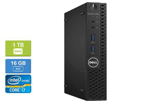 DELL 3050 MICRO (100257) Intel Core i7-7700T 16GB 1TB HDD Win 10 Home
