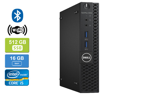 DELL 3050 MICRO (100424) Intel Core i5-7500T 16GB 512GB SSD Win 10 Pro