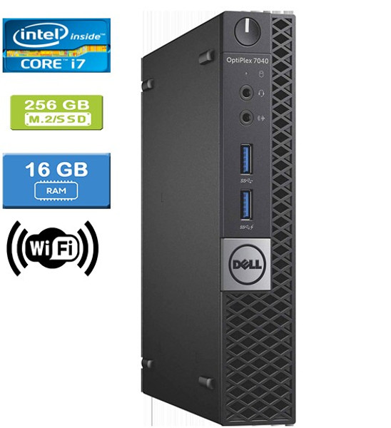 Dell 7040 MICRO (102534) Intel Core i7-6700T 16GB M.2/256GB SSD Win 10 Home