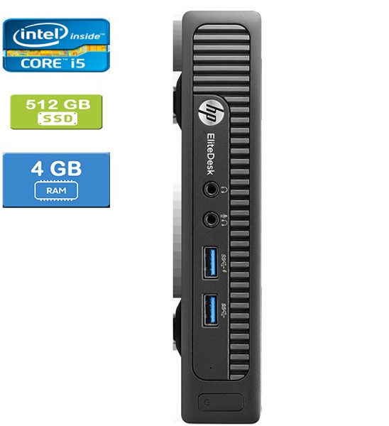 HP 800 G1 MINI (001561) Intel Core i5-4570T 4GB 512GB SSD Win 10 Home