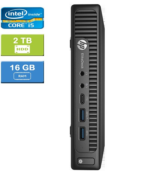 HP 800 G2 MINI (001950) Intel Core i5-6500T 16GB 2TB HDD Win 10 Home