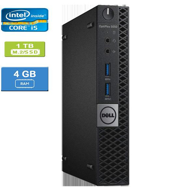 DELL 5050 MICRO (102992) Intel Core i5-7600T 4GB M.2/1TB SSD Win 10 Pro