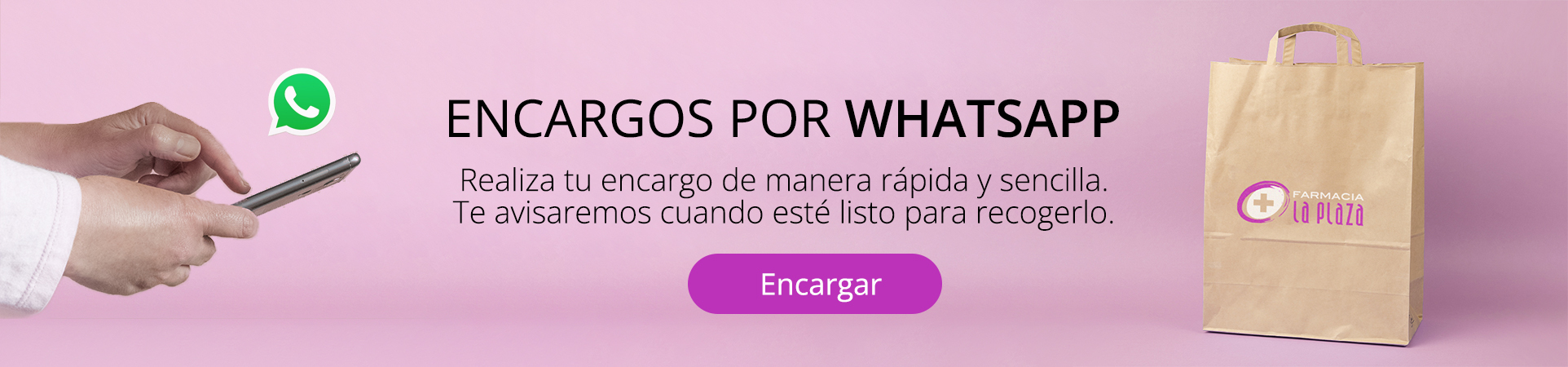 Haz tu encargo exprés en Farmacia La Plaza, en Almácera, Valencia