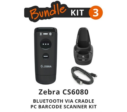 Zebra CS6080 - Bluetooth via Cradle PC Barcode Scanner Kit Zebra CS6080 - Bluetooth via Cradle PC Barcode Scanner Kit