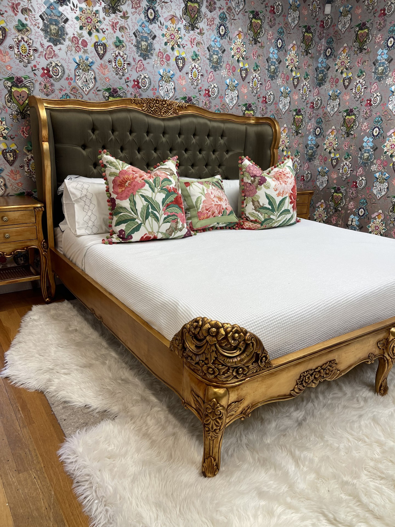 Gold Gilt Bedroom Set