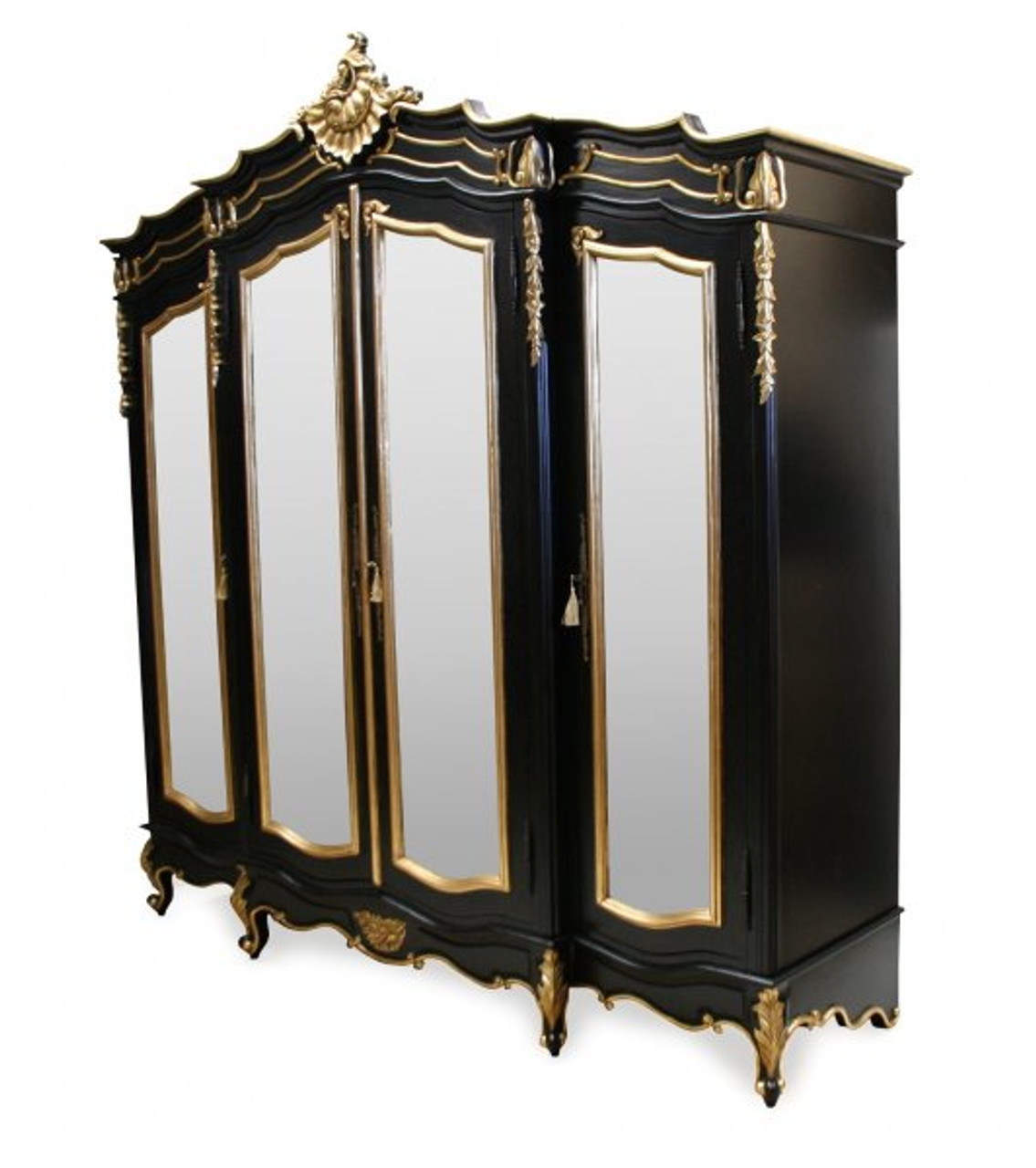 Black and gold armoire Clearance
