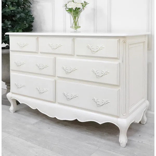 shabby chic cream dresser Madison Park Signature Beckett Large Dresser, Antique Cream color