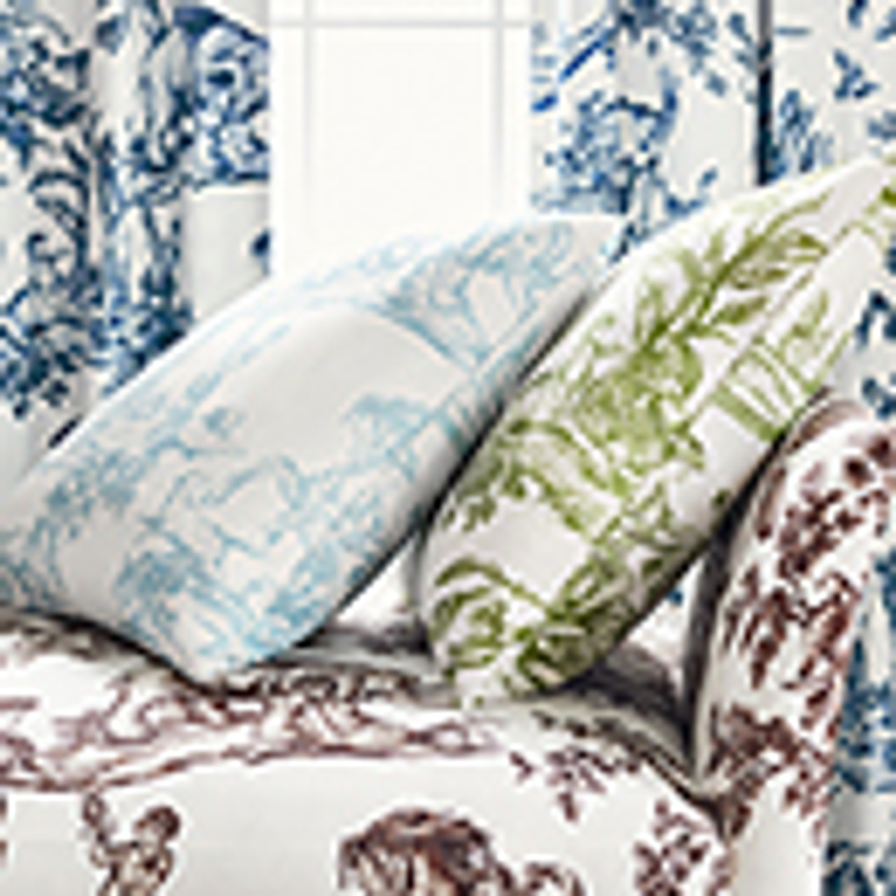 THIBAUT ANTILLES TOILE FABRIC BY THE YARD - French Country