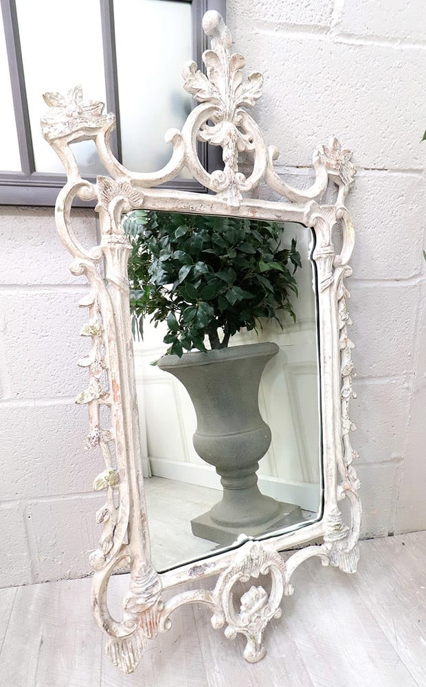 White French Console Table And Mirror