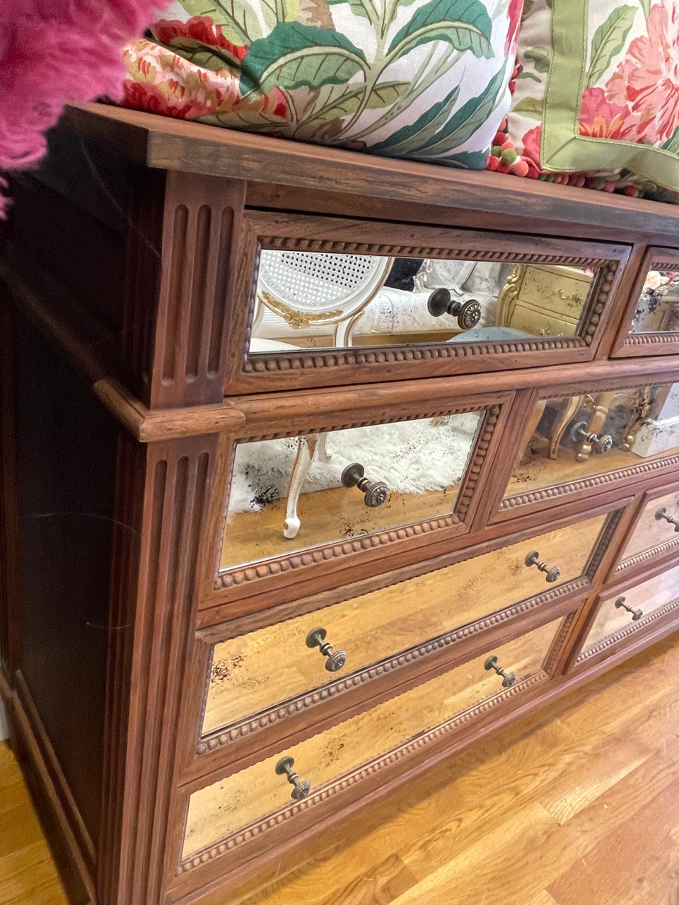 light cherry wood dresser