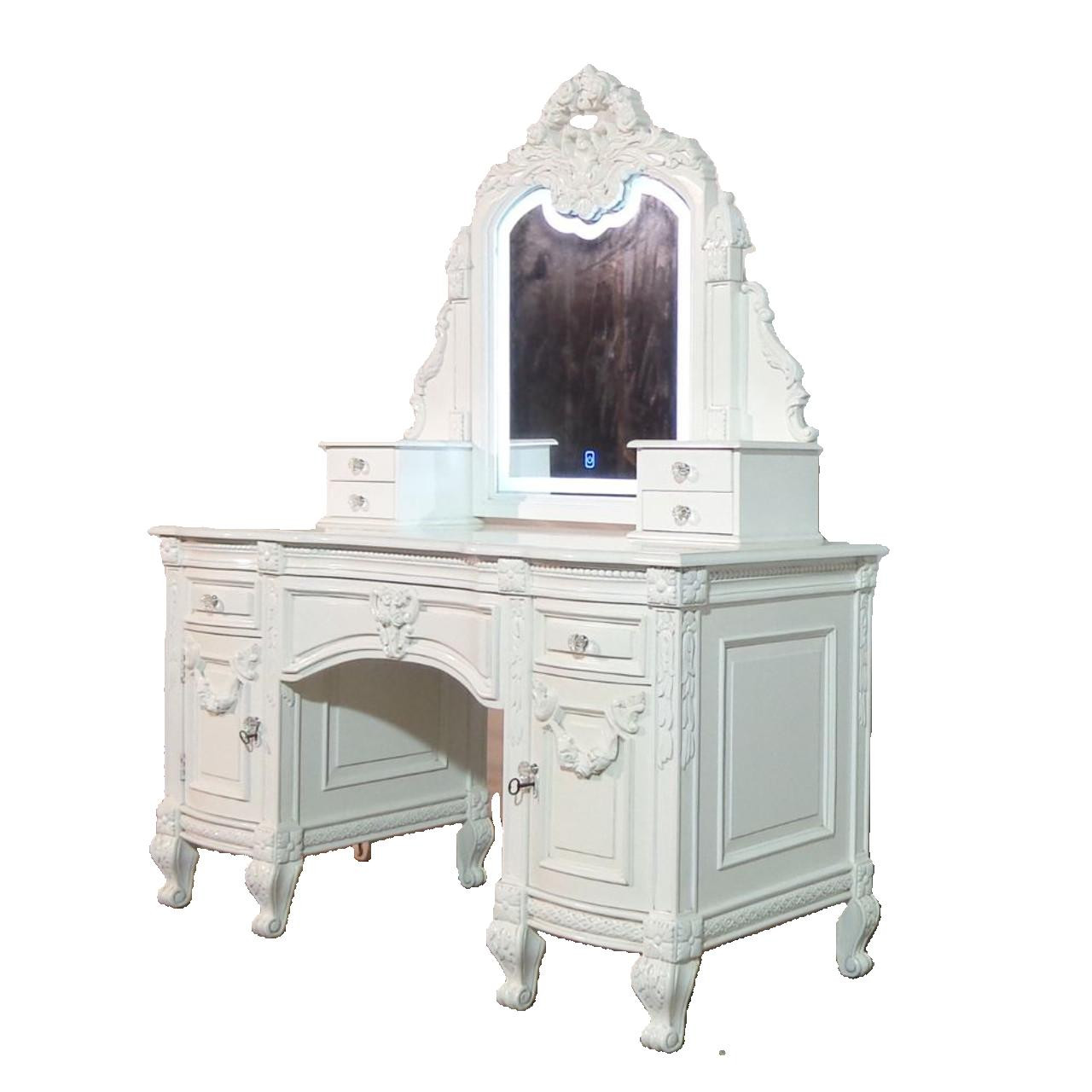 FRENCH STYLE DRESSING TABLE SET WHITE