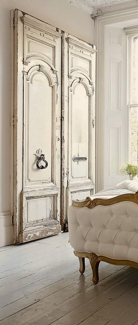 French Country Upholstered Bed