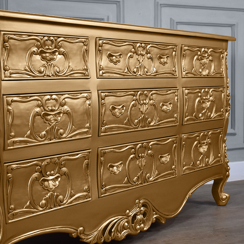 ROCOCO NINE DRAWER DRESSER