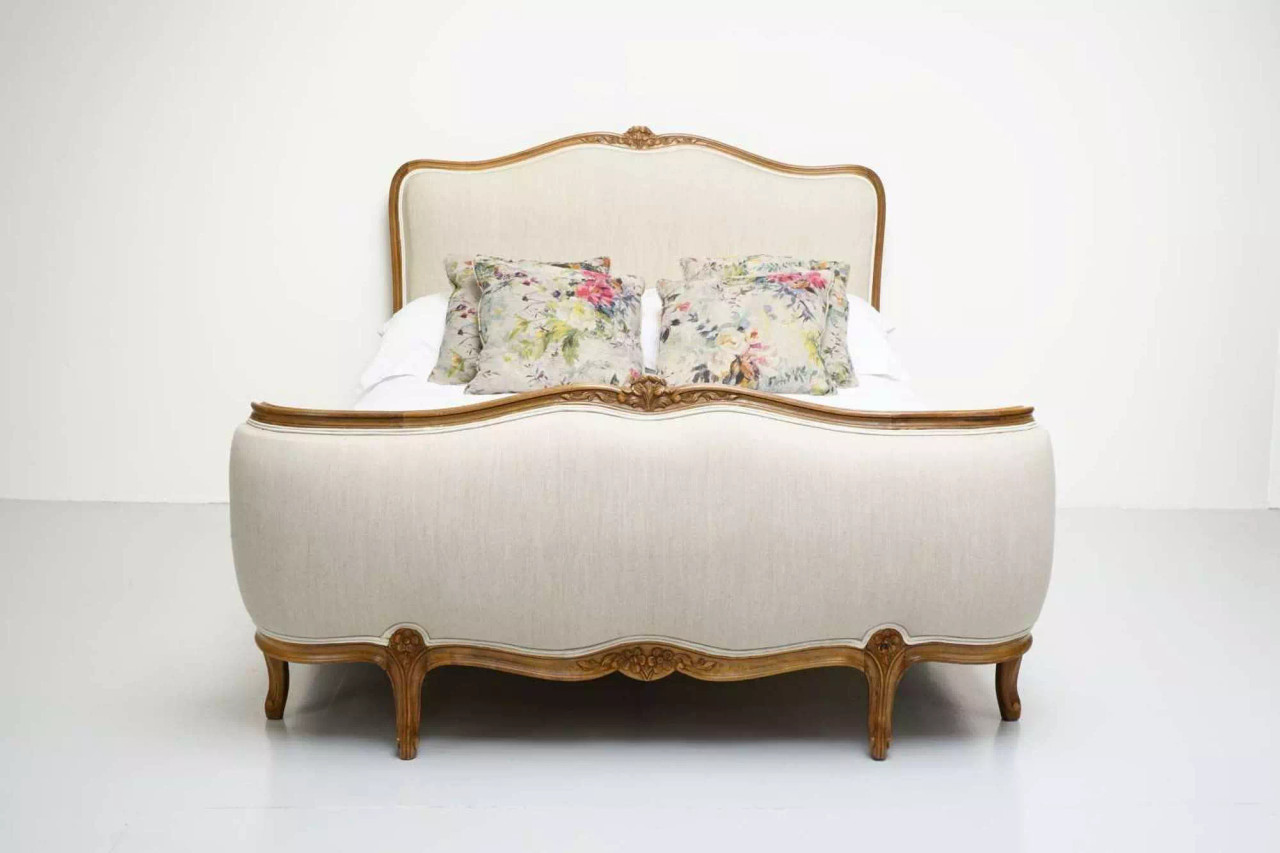 CORBEILLE FRENCH ANTIQUE BED FRAME