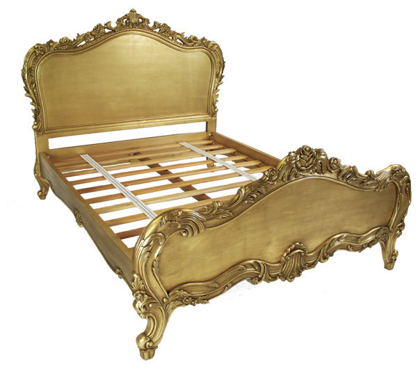 Gold French Bed, French Bedroom Furniture