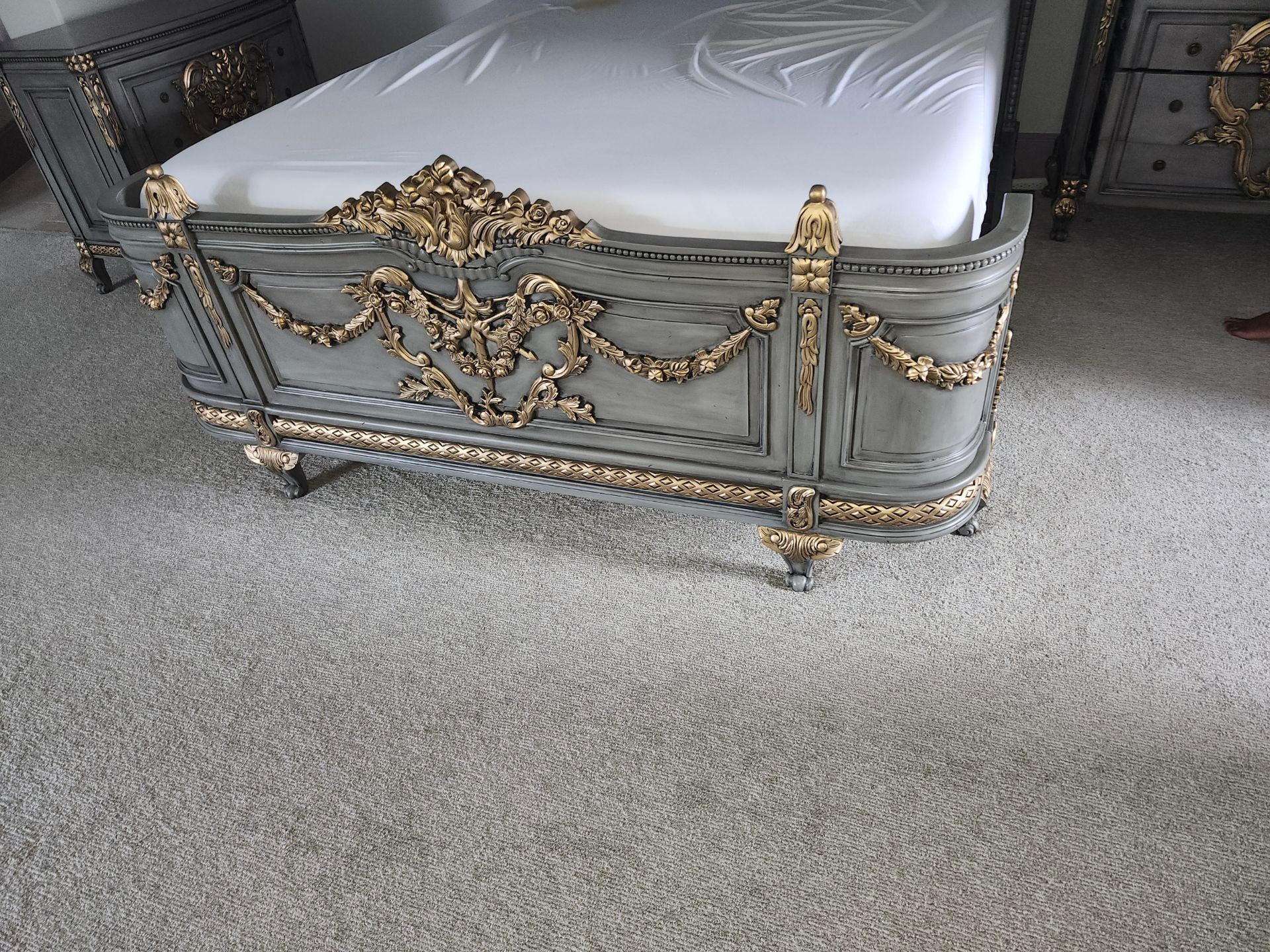 FRENCH BEDROOM SET WITH HIGH HEADBOARD