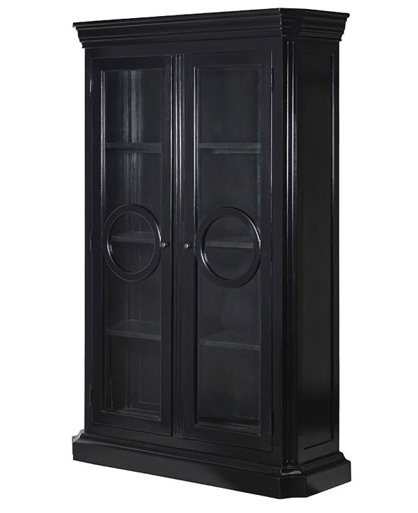 French Style Bookcase, Black Shabby Chic French Furniiture