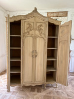 Four door Farmhouse Armoire with shelves