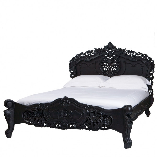 Rococo Bedroom set, Black Bedroom furniture