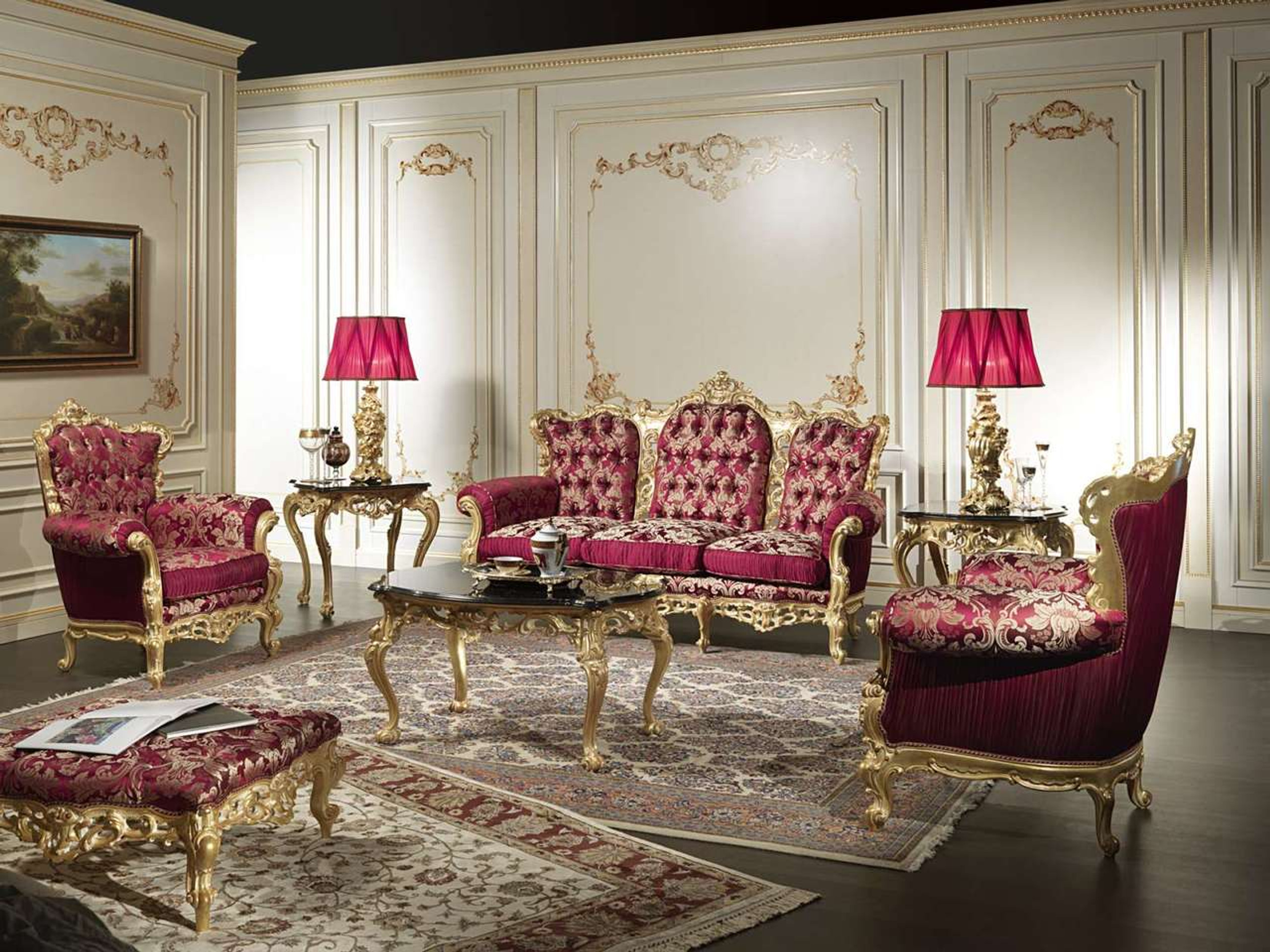 baroque living room historical
