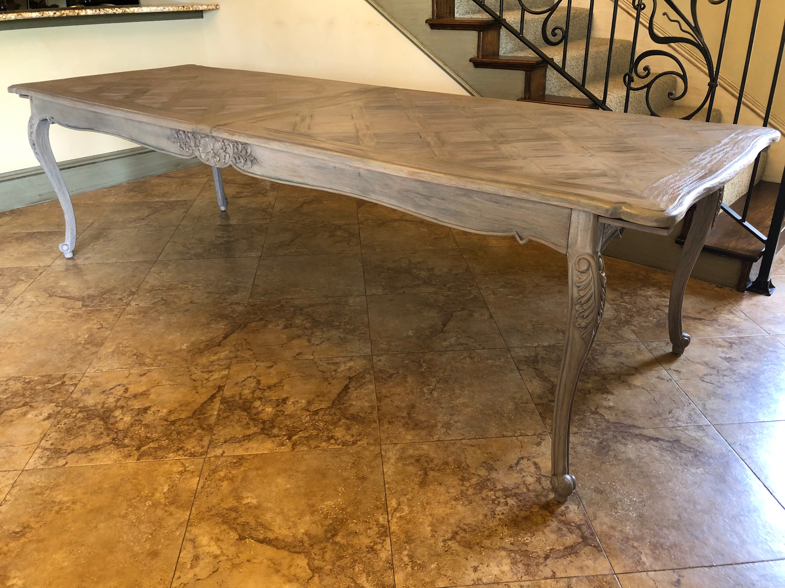 French Dining table set, French Provencial dining set white