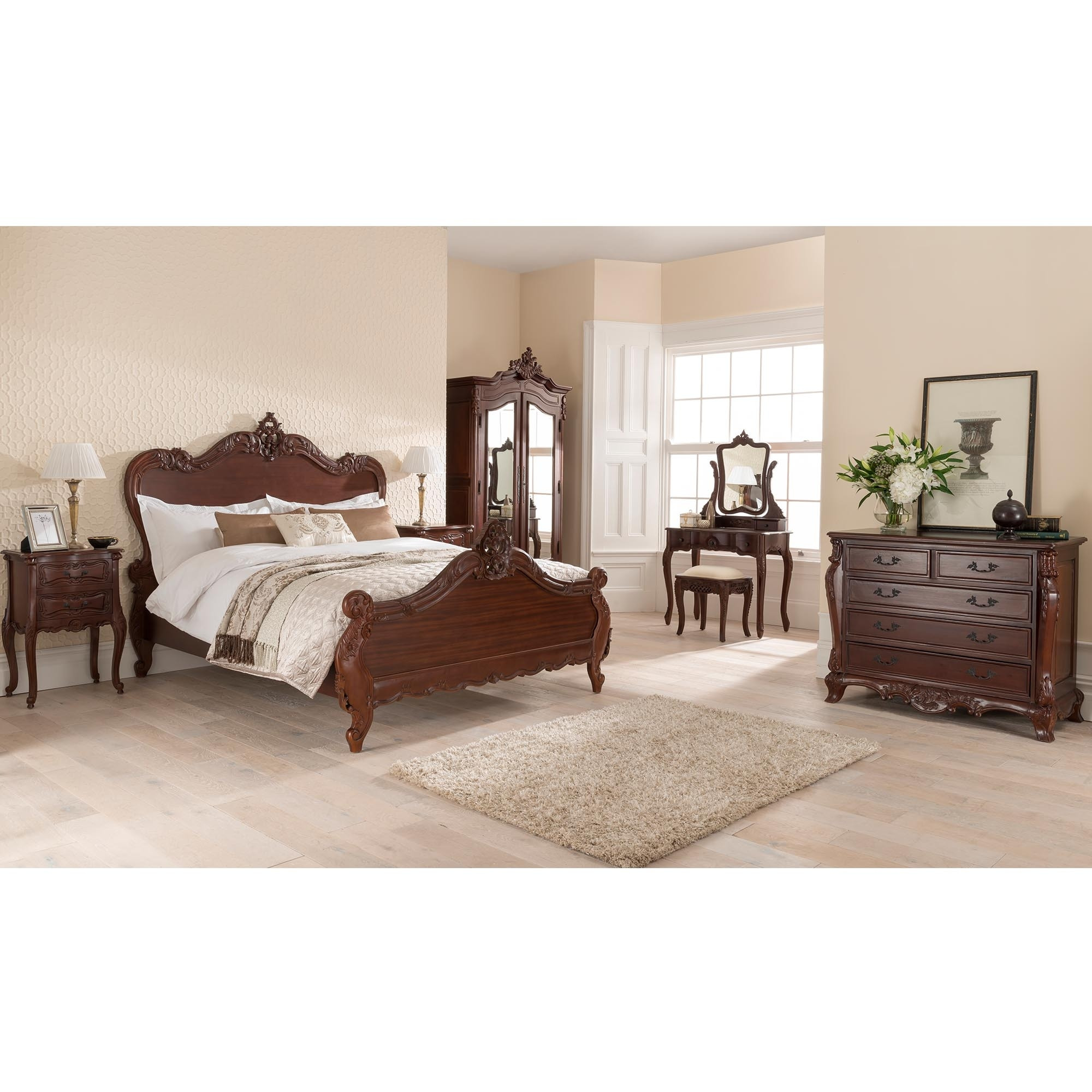 Mahogany French Bed Frame