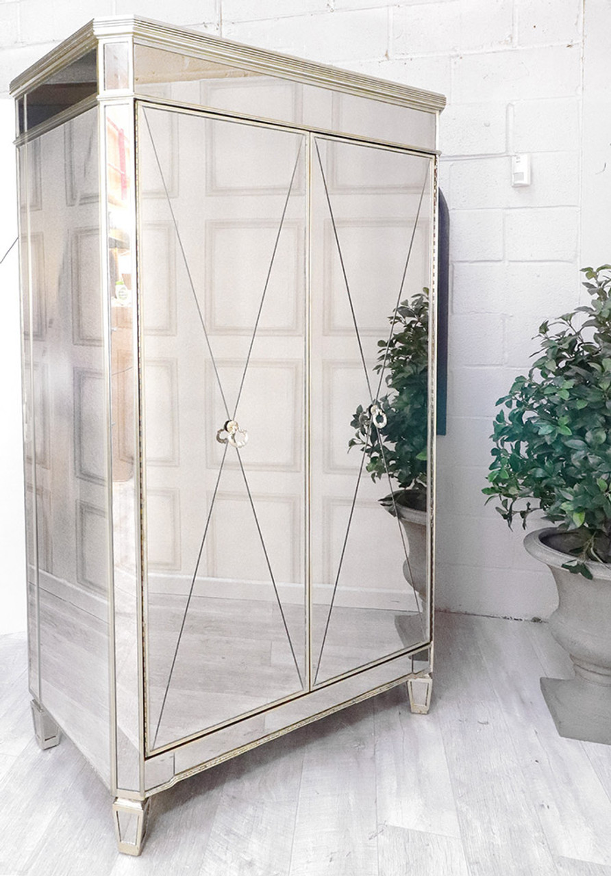 Mirrored Armoire Antique Style