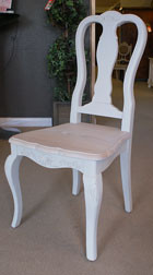 French Oak Dining Table Set, Shabby Chic Style