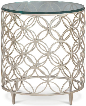 (A) Side Table with rings $1398.00 (SILVER)