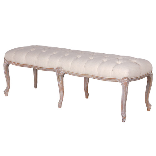 Shabby Chic Bench, Lime-washed